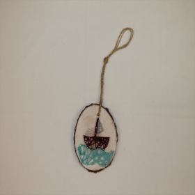 Acessório para Parede com Barco