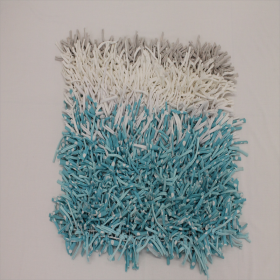 Tapete em Trapilho - Azul, Branco e Cinzento