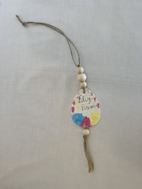 Feliz Páscoa - Ovo Decorativo