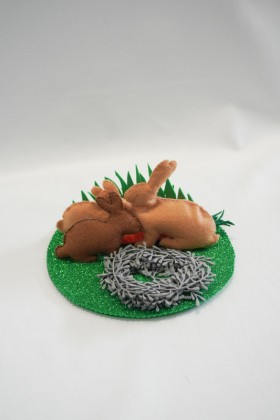 Centro de Mesa com Coelhos