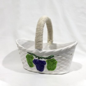 Cesta Decorativo com Uvas
